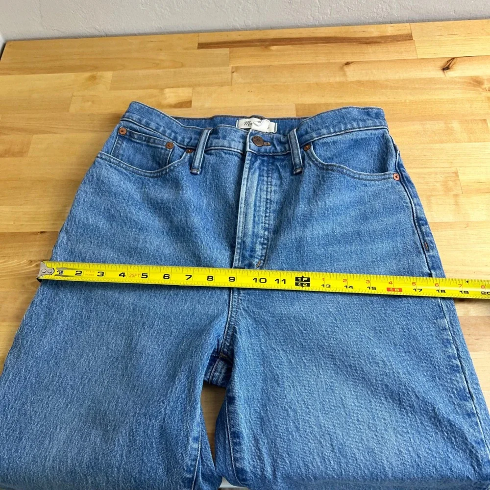 Madewell Jeans The Perfect Vintage Wide-Leg Crop Size 28 Tall Blue High Rise - Picture 14 of 14